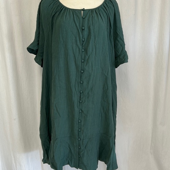 Madewell NH081 Priya Button down ruffled dress, XXL - Picture 3 of 4